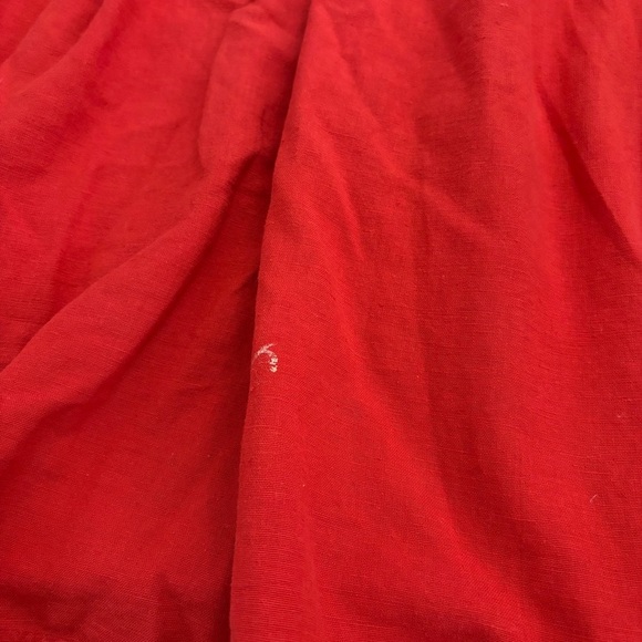 Kinga Csilla Red Smocked Puff Tie Sleeve Maxi Dress Women’s US Size 6 Holiday - Picture 11 of 11